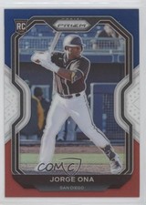 2021 Panini Prizm Tier III Red White & Blue Prizm Jorge Ona #209 0a3