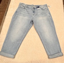 Old Navy Jeans Womens Plus Size 20 Blue Denim High Rise Wow Straight Leg