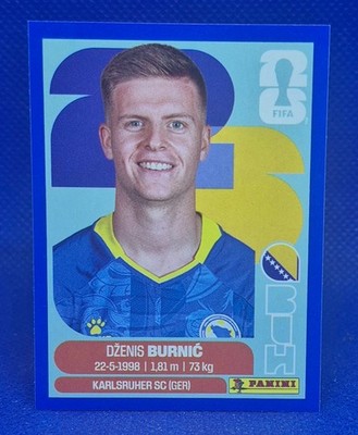 2026 Panini FIFA World Cup Sticker Dzenis Burnic #BIH 14 -Bosnia & Herzegov Blue