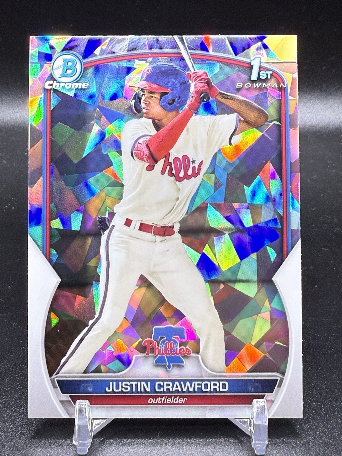 2023 Bowman - Chrome Prospects Justin Crawford #BCP-3 Atomic Refractor (RC)