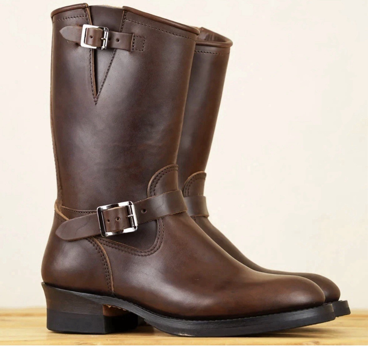 靴 BILTBUCK LOT444 BROWN 10D ATTRACTIONS Attractions - Biltbuck Lot. 444 Horsebutt Engineer Boot – BROGUE