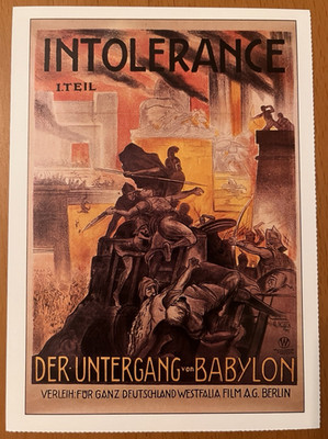 Intoleranz - Filmkarte Filmplakatkarte Cinema - David Wark Griffith Lilian Gish