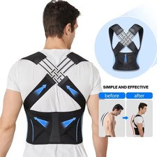 Back Brace Posture Corrector for Men and Women - Upper and Lower Back Support