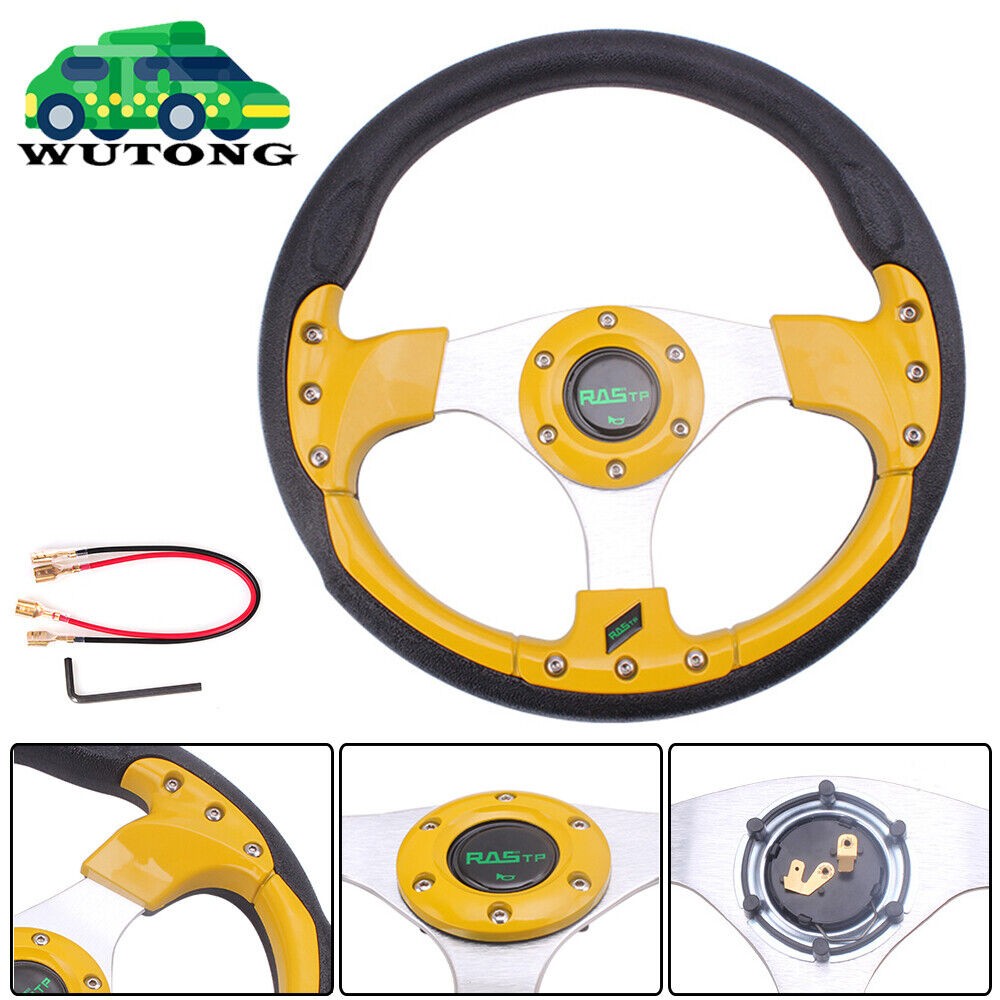 12.5" Golf Cart Steering Wheel For EZGO Club Car Yamaha Cart Parts Accessories