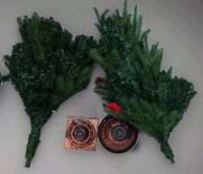 Garden Store Direct Fir Green Artificial Christmas Tree Colour Lights With Base