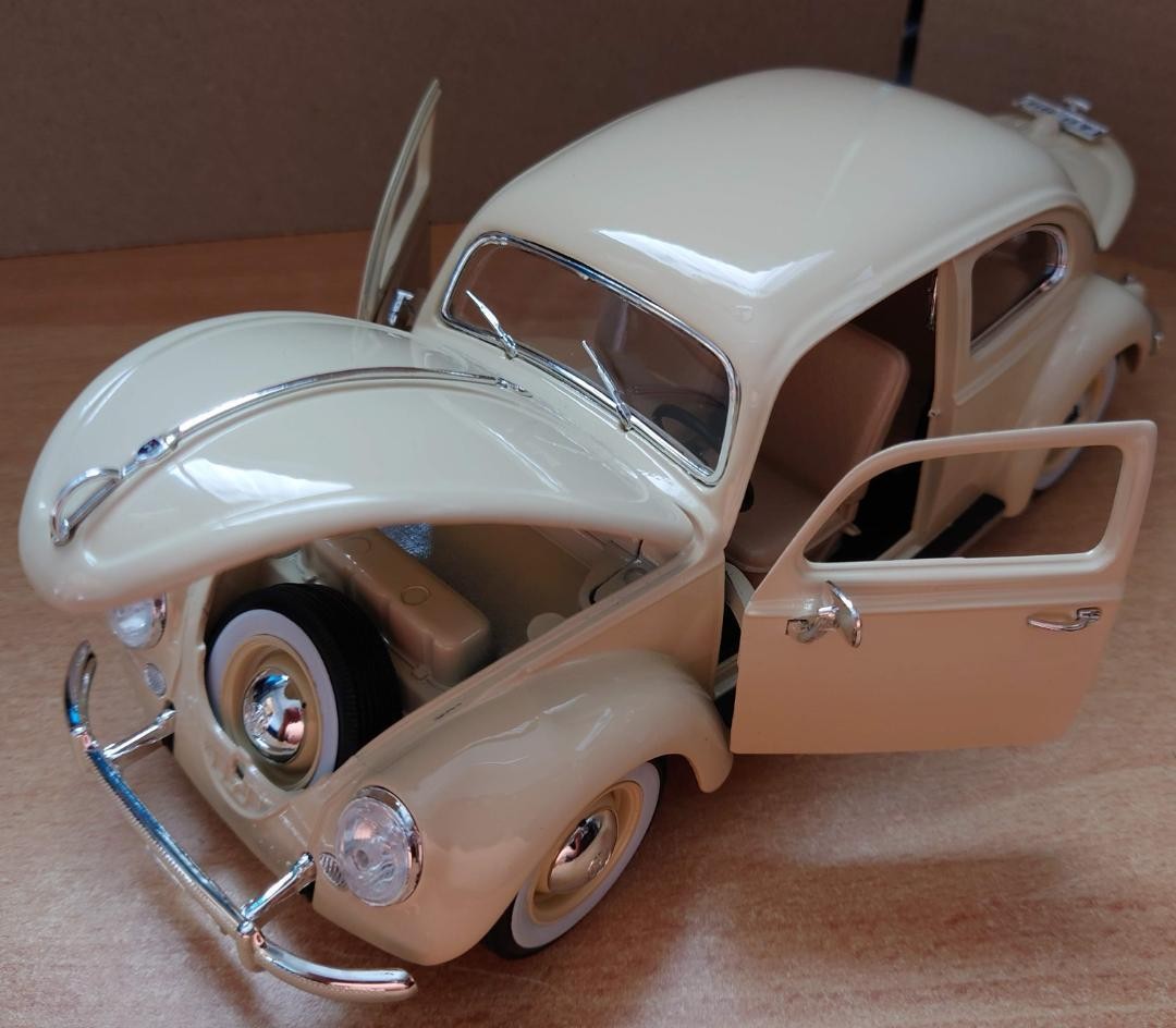 ★ラスト１★ビートル1955年モデルカー★ヴィンテージコレクターズ用 1:18 Volkswagen Beetle 1/18 Scale Beige Model Car Unused | eBay