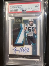 2019 Panini One - Patch Autographs GOLD Luke Kuechly #78 2/5 PSA 9 “K”