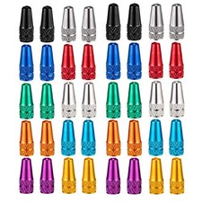 Bouchon de Valve Presta Vélo 40 pièces Casquettes de Pneu de Vélo Multicolore...