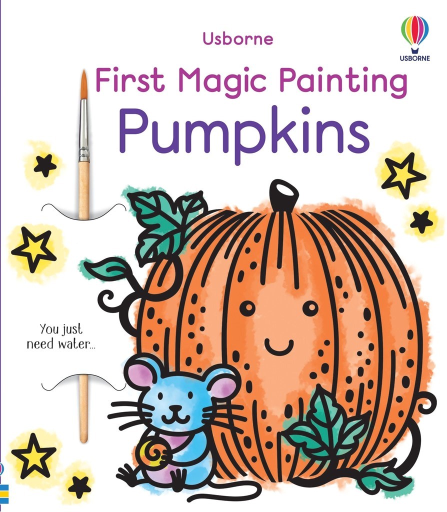 First Magic Painting Pumpkins: An Interactive Mess-Free Halloween Paint Activity Book with Pumpkin Patches, Jack-o'-Lanterns, and a Paintbrush, for Kids - Image 4