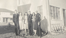1940s WWII US Navy Handsome Sailors Men Beautiful Ladies Original Photo P17q19