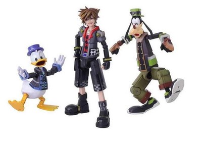 Kingdom Hearts 3 III Bring Arts Toy Story Sora Donald Duck Goofy