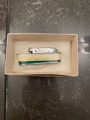Sarome Collectible Ship Shaped Lighter S.S. Santa Rosa with Box