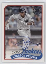 2024 Topps Series 2 1989 Topps Baseball Auto Everson Pereira #89BA-EPE Auto i6j