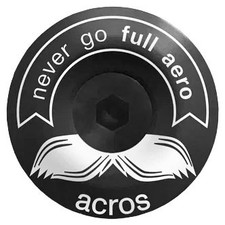Acros Aluminum Headset Top Cap - Black, Compa...
