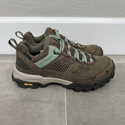 Vasque Talus AT Low Womens Size 6 Brown Ultradry Hiking Waterproof Vibram Shoes
