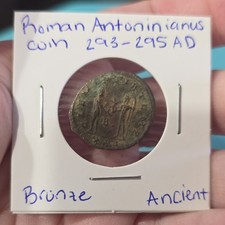 Roman Antoninianus Coin 293-295 AD Bronze Roman Imperial Era