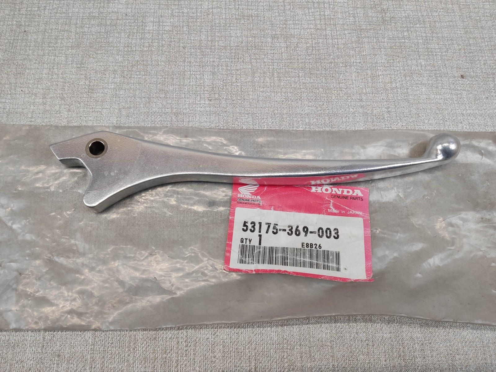 Levier droit noir en aluminium coulé pour restauration Honda 53175-369-003