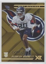 2018 Panini XR Rookies Gold 2/10 Deontay Burnett #103 4h5