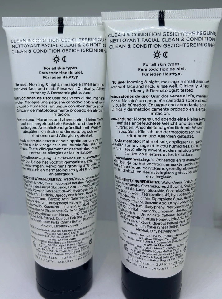 NEW Set Of 2 Jafra Royal Men Royal Jelly Clean+Condition Face Wash 4.2 fl.oz - Image 3 of 3