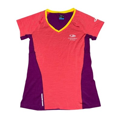 Icebreaker GT Merino T-Shirt Womens S Pink Purple Excellent Cool-Lite Active Tee