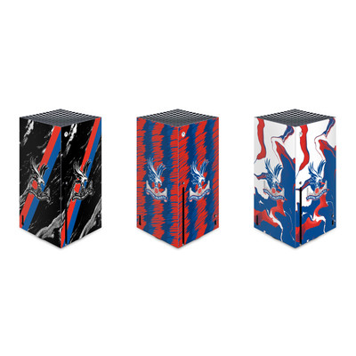 OFFIZIELLE CRYSTAL PALACE FC LOGO KUNST VINYL SKIN FOR XBOX SERIES X CONSOLE