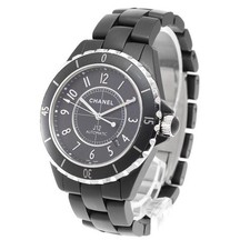Chanel J12 H3131 42mm Ceramic Black Dial Automatic Date Watch #C6388