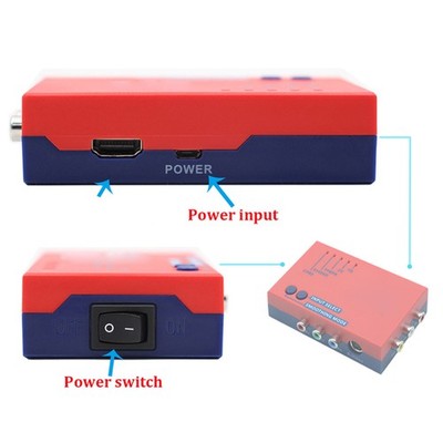 Converter A V To HD Multimedia Interfa Cecompatible For RetroScaler2x Vic20 