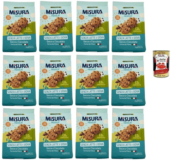 Misura Privolat Kekse Ohne Milch & Eier Mit SchokostüCkchen 12X290G +Polpa-image