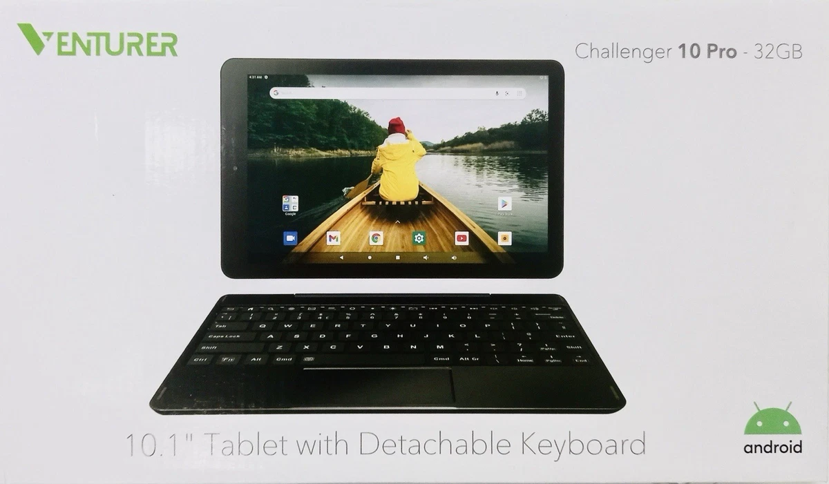 Tablette Venturer Challenger 10 – 10,1" HD, Android 10, 2Go RAM, 16Go, Noire (occasion)