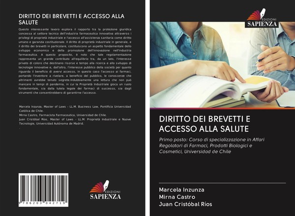 Diritto DEI Brevetti E Accesso Alla Salute Marcela Inzunza (U. A.) Taschenbuch-image
