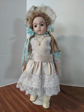Reproduction Bru Jumeau 19 Inches 1985 Blonde Solid Porcelain 