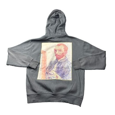 Primark Vincent Van Gogh Self Portrait Graphic Hoodie Sweatshirt Size Small