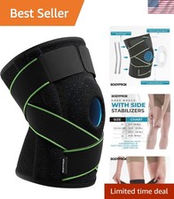 Knee Brace with Side Stabilizers Patella Gel Pad Support Knee brace for w...