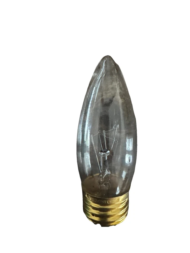 Chandelier 40W 130V  Torpedo Clear Candelabra Base Long Life 2500 Avg Hours - Image 4 of 4