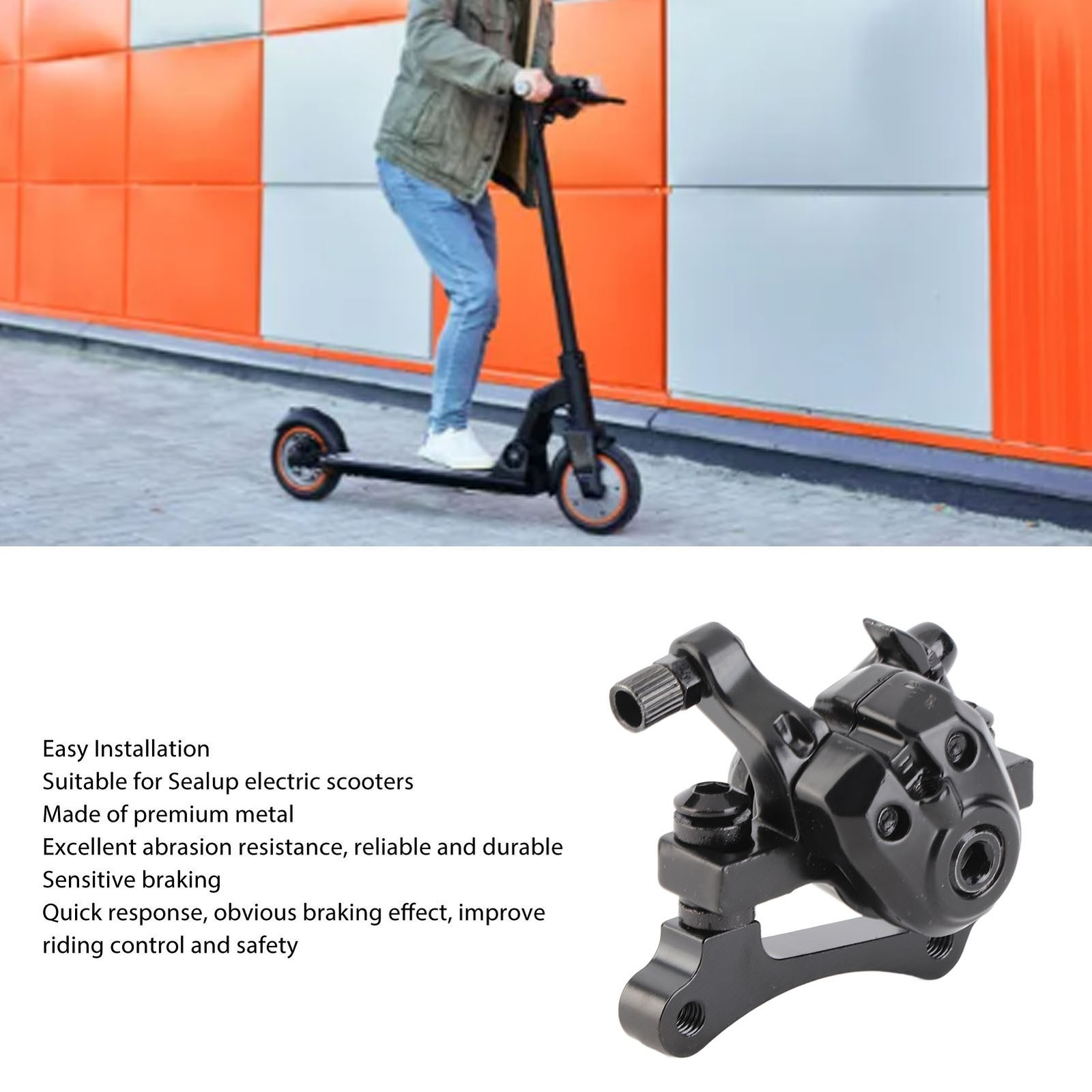 Electric Scooter Brake Caliper Metal Front Rear Hydraulic Disc Brake Caliper