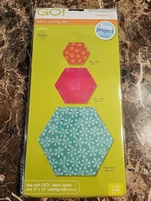 AccuQuilt GO! Fabric Cutting Die #55011 HEXAGON SIZES-2-3-5" Easy Quilting