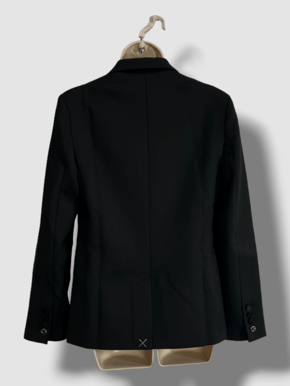 $1700 Coperni Women's Black Flower Tuxedo Jacket Coat Size FR 36/US 4 image 2