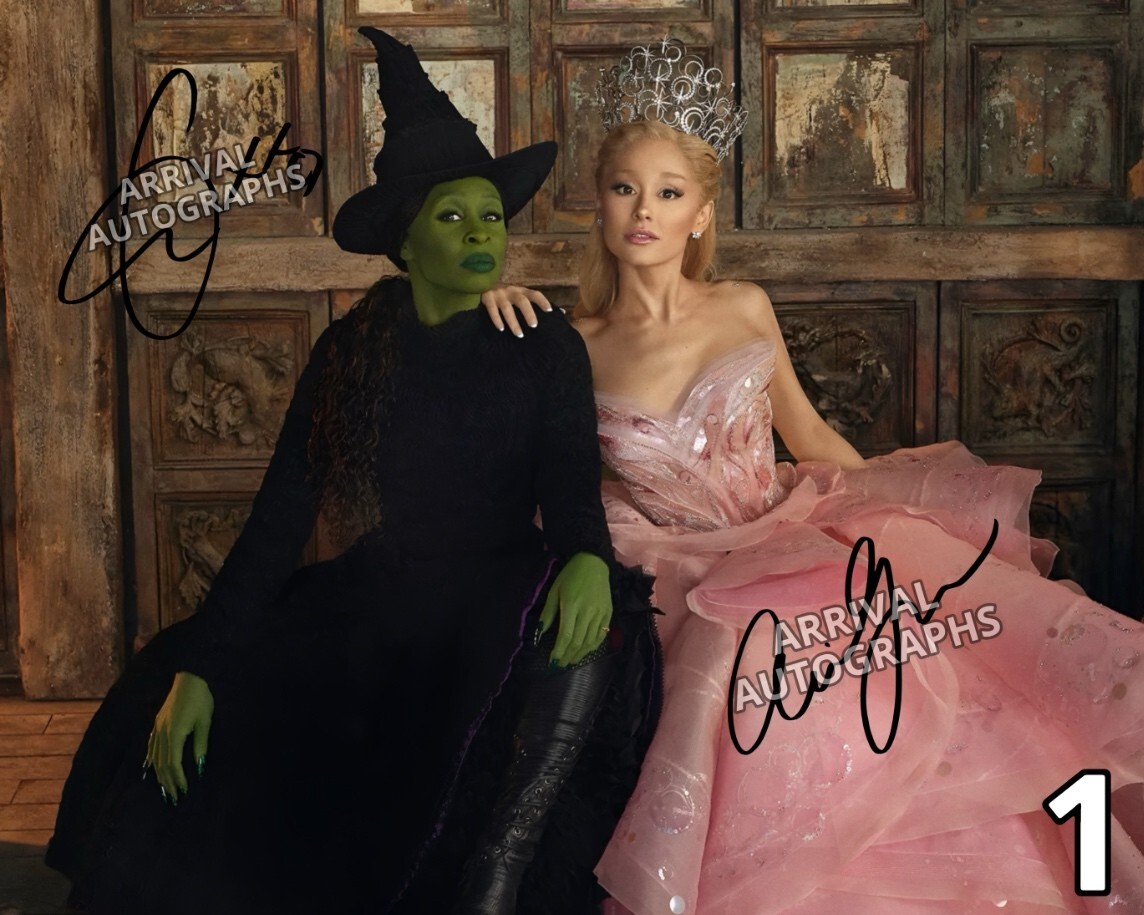 Wicked Ariana Cynthia 直筆サイン入り　フライヤー WICKED Ariana/Cynthia Signed Reprint (8x10) *YOU Choose the