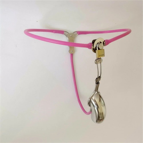 Cinturón de castidad masculino invisible ajustable con sujeción de enchufe de jaula con orificio - Imagen 22 de 29