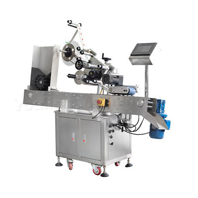 Automatic Test Tube Labeling Machine Preroll Syringe Bottle Label Applicator