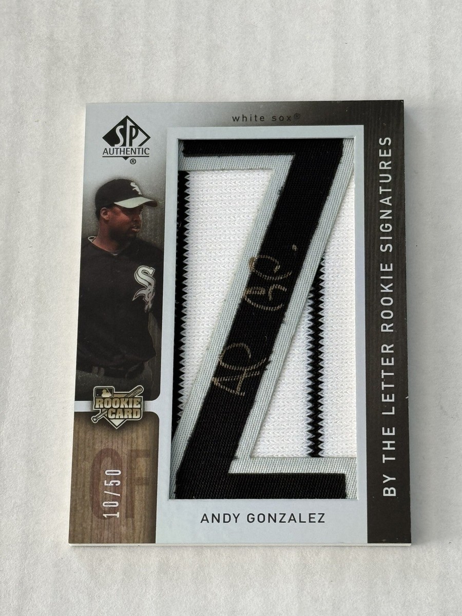 Andy Gonzalez 2007 SP Authentic By The Letter Z Signatures Auto
