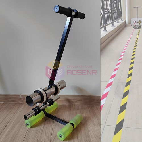 Hand Push Tape Marking Machine Tape Sticking Machine Court Road Marking