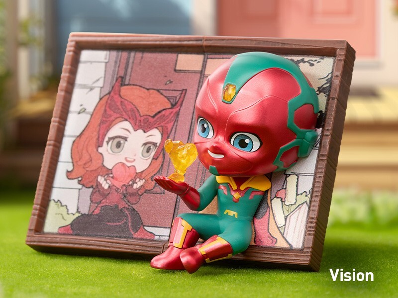 POPMART MARVEL フォトフレーム バッキーバーンズ ヴィジョン Marvel Photo frame Series Blind Box Confirmed Figure Bucky