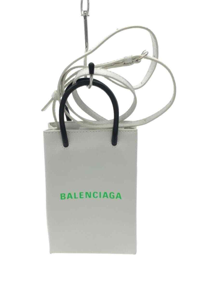 BALENCIAGA Logo Shoulder Bag White Height 18 Width 12 Used eBay