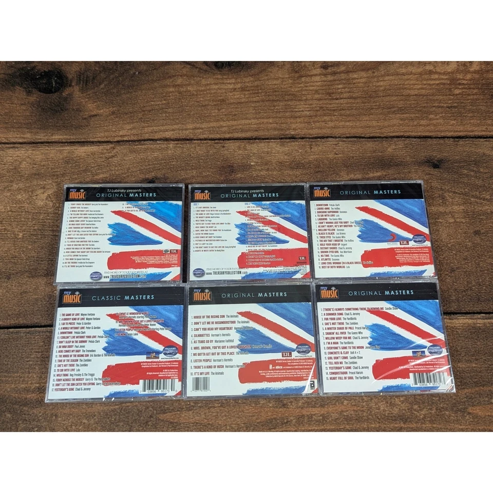 TJ Lubinsky British Pop Music CD Lot Original Masters Volumes 1-3, 5-7 Foto 2 de 2