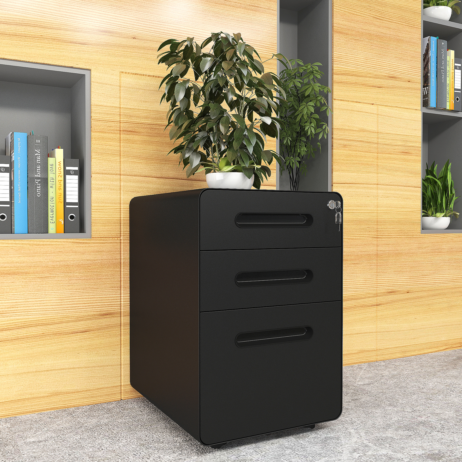 Pemberly Row 3 Drawer Mobile File Cabinet In White For Sale Online Ebay