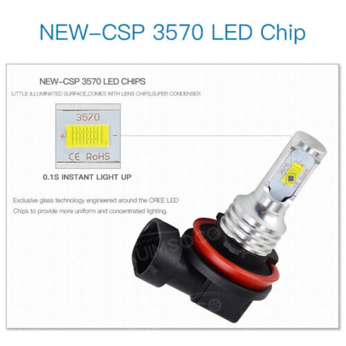 For Toyota Camry 2007-2017 4PC 8000K Combo LED Headlight High Low Beam Bulbs Kit - Picture 10 of 12