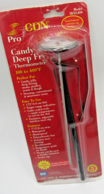 CDN Accurate 100-400 °F-IRXL400 Candy & Deep Fry Thermometer Temperature Unused