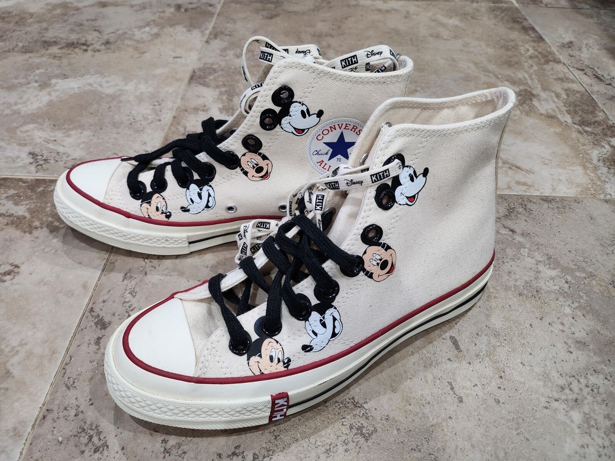 KITH CHUCK TAYLOR MICKEY MOUSE DISNEY SNEAKERS MEN SZ 6/ WOMEN SZ