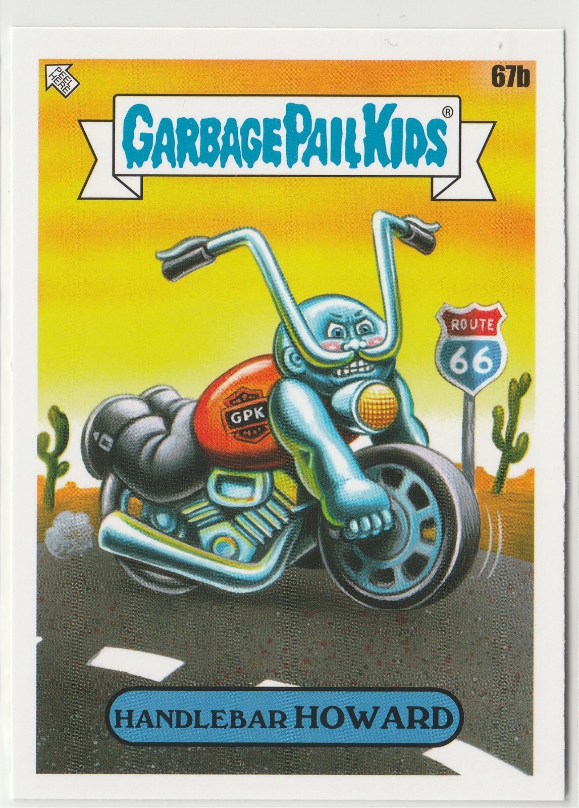 Howard #67b Garbage Pail Kids GPK 2021 Go On Vacation Handlebar